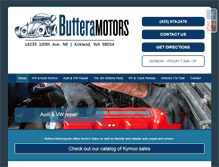 Tablet Screenshot of butteramotors.com